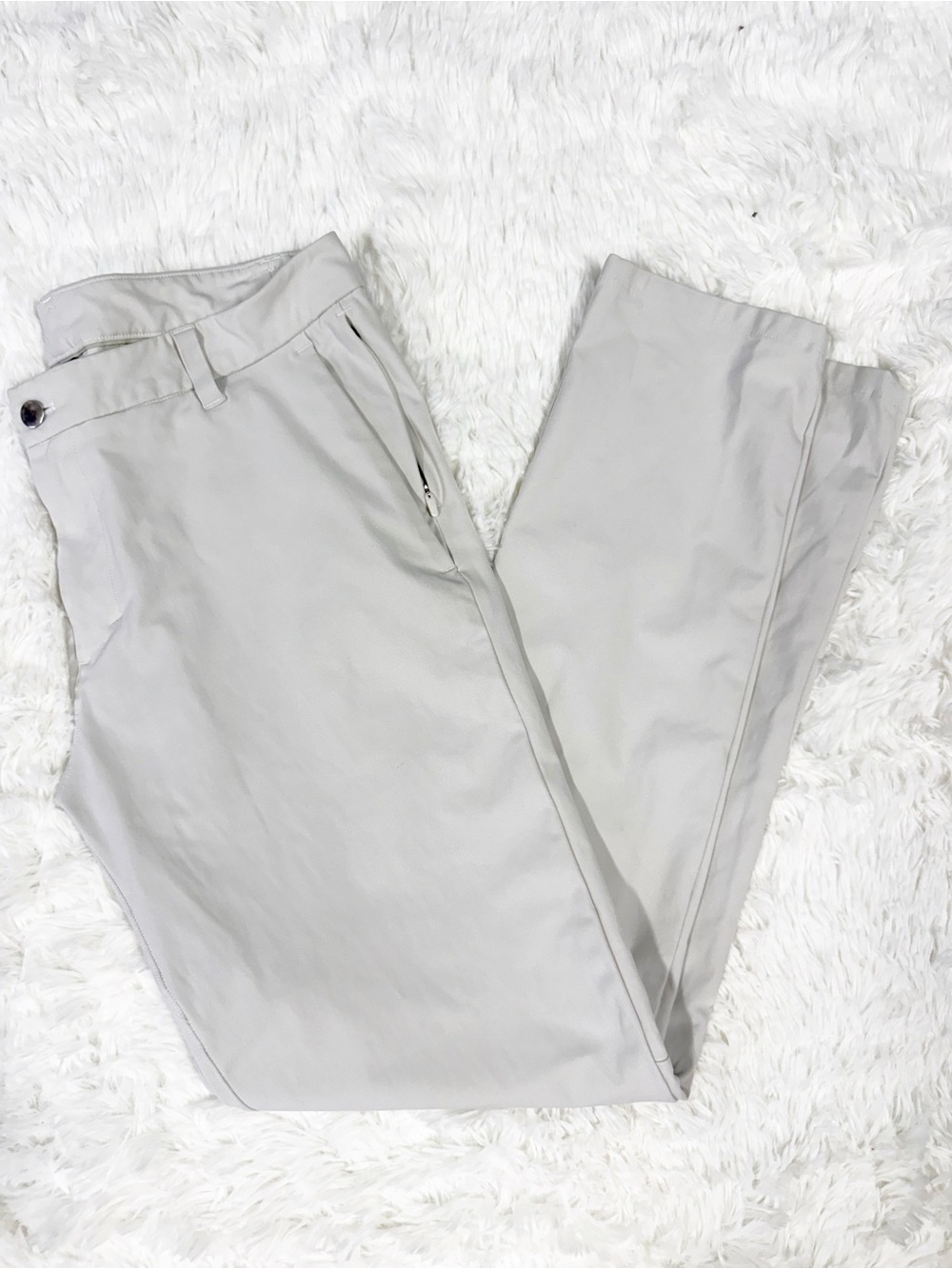 Lululemon ABC Pants Bone Khaki Men’s Size 34 Straight Leg Flaw